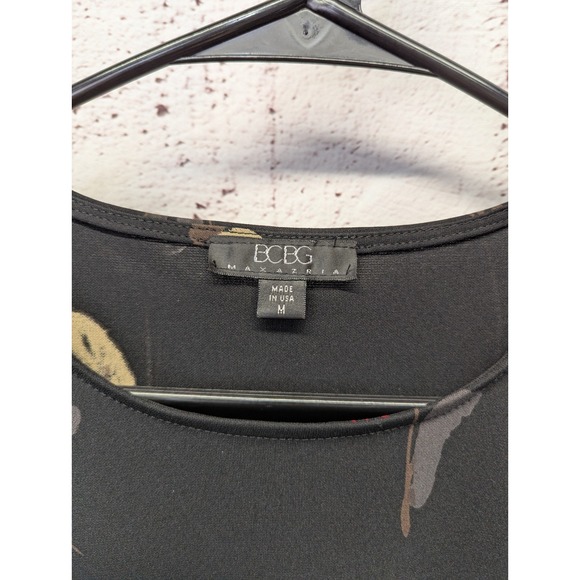 Vintage Y2K Bcbg Maxazaria Women's T-Shirt Long-Sleeve SZ M Floral Made In USA - Picture 3 of 8